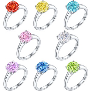 Đồ trang sức tinh tế S925 Sterling Silver cubic Crystal 5A Zircon Ladies <span class=keywords><strong>Ring</strong></span> có thể được sử dụng cho engagement confession - Product Image 1
