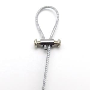 Câble en acier inoxydable galvanisé, 50 pièces, 1.5mm avec Clips de fils, écrous d'aile - Product Image 6