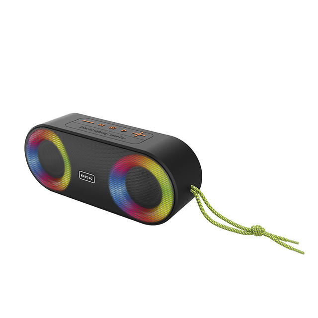 IPX5 Waterproof 10W Outdoor Portable Blue Tooth Speaker with Rechargeable Battery Led Lights Fm Radio USB/TF/Aux Input Port