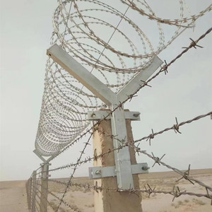 Alambre de púas para maquinilla de afeitar, precio al por mayor, alambre de púas de concertina galvanizado en caliente, valla antiescalada - Product Image 1