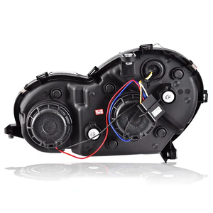 ไฟหน้ารถยนต์ LED Angel Eyes สำหรับรถเบนซ์ ปี 2000-2007 รุ่น <span class=keywords><strong>W203</strong></span> C63 C200 C230 C280 C300  ตัวเรือนสีดำ JY - Product Image 6
