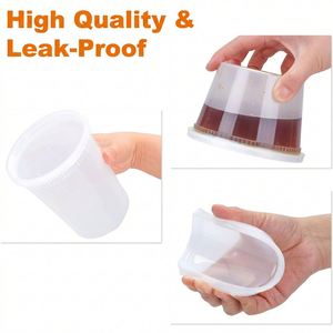 Disposable Soup Containers & <b>Lids</b> 48-Piece Set 8oz/16oz/32oz Leakproof BPA Free <b>Microwave</b> Freezer Dishwasher Safe - Product Image 5