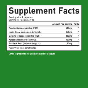 Increase Good Bacteria Prebiotics for Women Capsules Fructooligosaccharides Women’s Gut Health Prebiotic Blend Capsules - Product Image 6