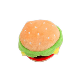 Juguete de Peluche Ecológico para Mascotas con Diseño de Pizza, Hamburguesa, Bistec, Helado y Papas Fritas con Sonido - Product Image 4