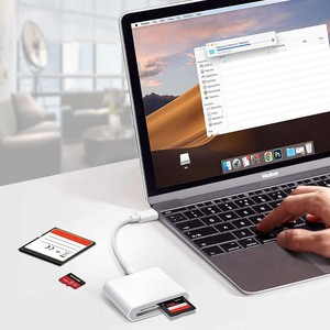 3 khe cắm Loại C CF Đầu đọc thẻ USB C TF <span class=keywords><strong>SD</strong></span> Đầu đọc thẻ cho Samsung Android điện thoại di động máy tính xách tay iPhone <span class=keywords><strong>iPad</strong></span> Máy ảnh bộ nhớ <span class=keywords><strong>sd</strong></span> thẻ - Product Image 3