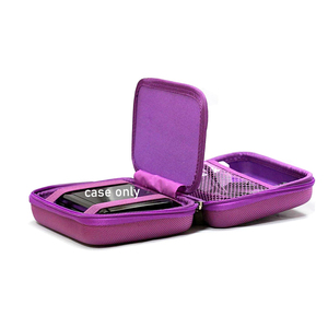 EVA casing keras untuk <span class=keywords><strong>TomTom</strong></span> VIA 1505TM GPS ungu tahan guncangan tas penyimpanan perjalanan kotak kantong untuk 5 "perangkat navigasi - Product Image 3