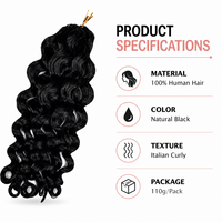 Extensions de cheveux bouclés italiens en gros, cheveux humains vierges bruts, invisibles, sans couture, prix d'usine du fournisseur