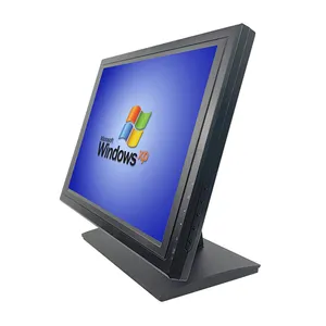 Custom Logo 4:3 15 Inch Single Touch Vga Ingang 5 Wire Resistief Touchscreen Monitor Voor Pos-Systeem