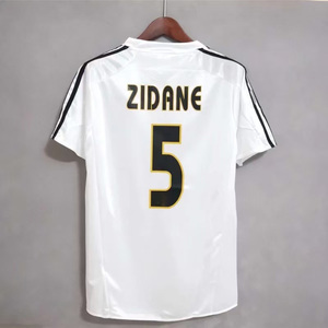 Uniformes de Fútbol Retro Personalizados al por Mayor de Primera Calidad, Versión 200304 9800, Clásicos ZIDANE RAUL, Camisetas Transpirables de Manga Corta - Product Image 2
