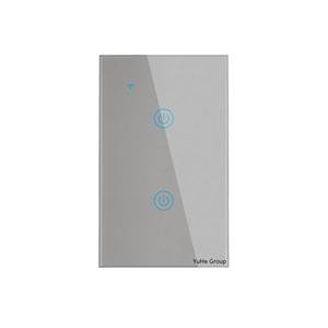 YuHe Group Touch Wall Switch 2-Gang Tempered Glass <b>Wi</b>-<b>Fi</b> Bluetooth Smart Life App Control Modern Design - Product Image 6