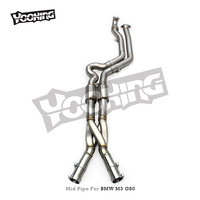 Knalpot ODM Catback Stainless Steel untuk BMW M2 M3 M4 G80 G82 G87 G8X 3.0T 2021-2024  Pipa Tengah Panjang Sama Pipa Z