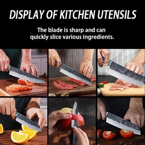 Los cuchillos <span class=keywords><strong>de</strong></span> cocina están forjados a mano <span class=keywords><strong>de</strong></span> acero inoxidable 1,4116 alemán <span class=keywords><strong>de</strong></span> ultra alta calidad. Un <span class=keywords><strong>cuchillo</strong></span> <span class=keywords><strong>de</strong></span> cocina perfecto - Product Image 6
