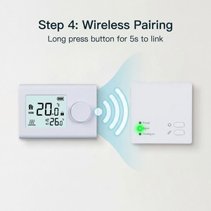<span class=keywords><strong>Thermostat</strong></span> WiFi 868Hz de qualité supérieure au design moderne pour chaudière à <span class=keywords><strong>gaz</strong></span> et chauffage au sol 230v sans fil - Product Image 2
