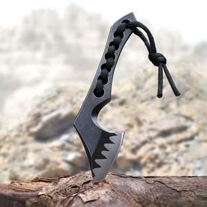 Cuchillo de Hoja Fija Personalizable OEM 4Cr13mov, 9mm de Ancho, Punta Caída, Diseño Táctico Multifuncional para Exteriores, Supervivencia y Bricolaje - Product Image 2