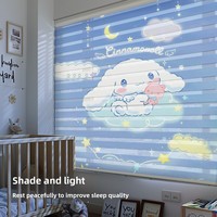 Rideaux Transparents pour Chambre d'Enfant Fille Dessin Animé Nouveau Modèle 2025 Stores Vénitiens Sans Perçage Occultants Pare-Soleil Stores Enrouleurs