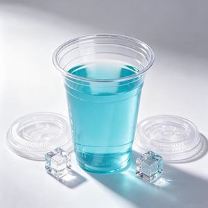 China Manufacture Custom Capacity 5/7/9/10/12/14/16/18/20/22/24/32 Oz Disposable Clear Plastic <b>Cups</b> With <b>Lids</b> <b>And</b> <b>Straws</b> - Product Image 1