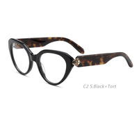 25247 Monture de lunettes optiques en acétate faite à la main au design tendance pour femme 2026 – Bonne affaire