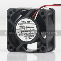 NMB 5V 24V 48V DC 12V 0.10A AC EC 4020 40X40X20MM 4CM Mute Double Roulement À Billes Commutateur Ventilateur Trois Fils 1608VL-04W-B39 Ventilateur De Refroidissement