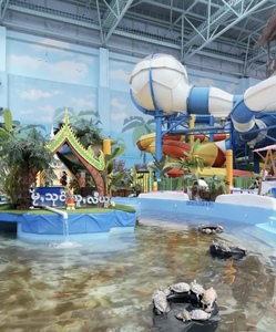 Aire de jeux intérieure personnalisée pour les enfants avec piscine à balles en PVC PU EPE <span class=keywords><strong>Waterworld</strong></span> et toboggan super long dans les centres commerciaux - Product Image 4