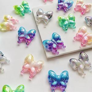 ลูกปัดอะคริลิกแบบเจาะรูตรงไล่ระดับสี2.2มม. ลูกปัดแบบทำมือแบบทำมือสำหรับทำเครื่องประดับวัสดุอุปกรณ์เสริม - Product Image 1