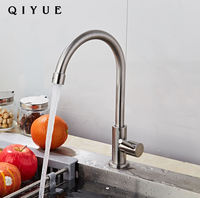 Robinet de filtre à eau en laiton à un seul niveau, robinet de cuisine rotatif, robinet de cuisine pour hôtels, hôpitaux, fermes, centres commerciaux