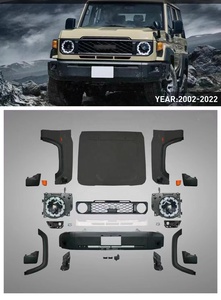Upgrade Body Kit for 2002-2022 FJ70 75 79 LC76 New Model 2024 Rear Bumper Grille Engine Hood Fog Lamp Wheel Flares - Product Image 2