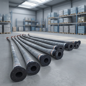 <b>Rubber</b> Chemical Hose Spiral Wire Reinforced EPDM <b>Rubber</b> Hose With Flange Ends For Chemical Transfer Four-Spiral Steel Wire Wound - Product Image 2