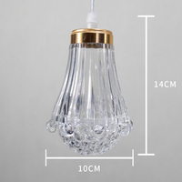 Lustre en acrylique LED à 10 têtes en forme de goutte d'eau pour mariages et scènes - Vente en gros
