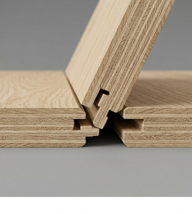 <span class=keywords><strong>Parquet</strong></span> préfini en chêne blanc SF, style français moderne, multicouche, chevron, surface brossée, laqué UV, système de pose par clic 5+ - Product Image 3