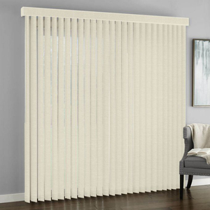 Nuove Tende Verticali Elettriche Moderne in Tessuto Ignifugo da 89mm per Finestre alla Francese, Economiche e Bianche - Product Image 4