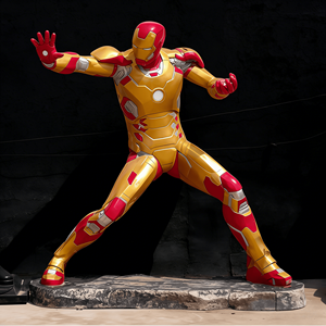 Sculpture en résine de Spider-<span class=keywords><strong>Man</strong></span> noir de 1,1 mètre de haut. Nous pouvons également produire des sculptures d'animaux et des sculptures de personnages de bandes dessinées. - Product Image 3