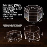 Boîte en plastique transparente polyédrique avec couvercle, cadeau de fête haut de gamme, cadeau de mariage, emballage de bonbons, boîte cadeau souvenir