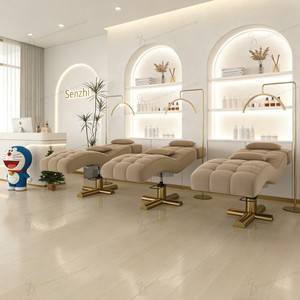 Nueva Camilla de Lujo Curva para Pestañas, Moderna Camilla de Masaje para Salón de Belleza, para Extensión de Pestañas, Juego Completo de Muebles - Product Image 3