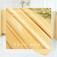 Nappe en velours épais de luxe nappe en velours de couleur unie nappes rondes personnalisées vertes