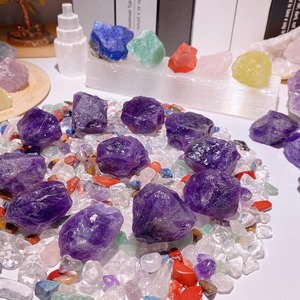 Оптовые натуральные необработанные камни аметиста 100 г, нерегулярные камни для аромадиффузоров, для изготовления украшений и декора дома - Product Image 3