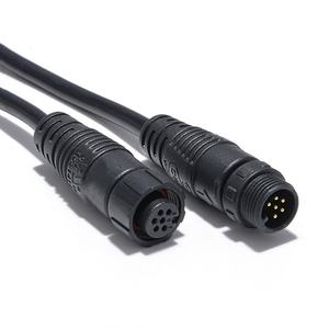 4-دبوس M12 ذكر وأنثى كابل دائري حلزوني محول سيارة IP68 ، مع 3-دبوس ، 5-دبوس و 6-دبوس - Product Image 6