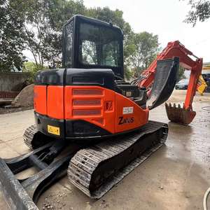 Hitachi ZX55 Mini excavadora usada Modelo 2020 bajas horas de trabajo motor caja de cambios bomba PLC Core componentes precio barato - Product Image 1