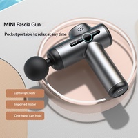 Mini pistolet de massage électrique, masseur pour le cou et les épaules, massage des tissus profonds, pour athlètes, ultra silencieux, 3200 tr/min, 6 têtes, rechargeable par USB-C