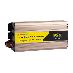 Onduleur à onde sinusoïdale pure <span class=keywords><strong>600W</strong></span> 600 Watt <span class=keywords><strong>12V</strong></span> 24V DC vers AC 110V <span class=keywords><strong>220V</strong></span> <span class=keywords><strong>Convertisseur</strong></span> Onduleur Hors réseau Monophasé - Product Image 2