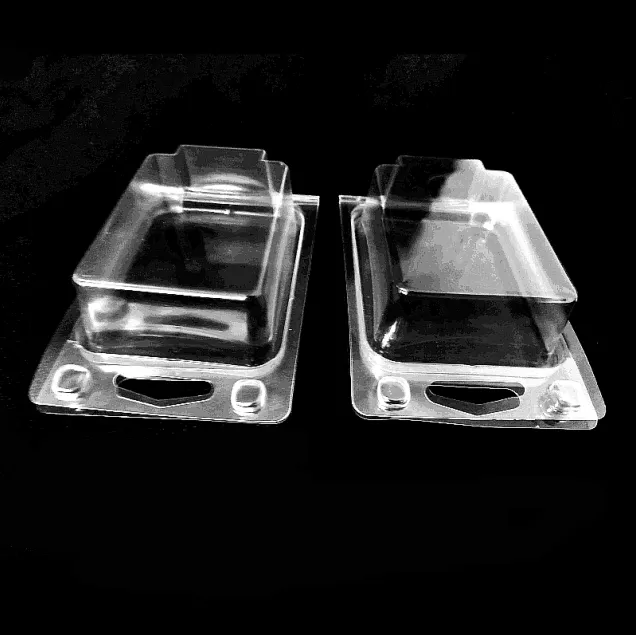 Blister Pack Plastic Clamshell hinged Packaging tray box