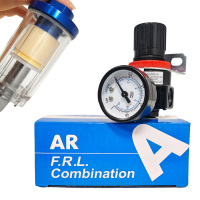 Combinación de Regulador y Filtro 1/4"BSP, Regulador de Presión, Filtro de Agua en Línea, AR2000 AFC2000, Conjunto de Regulador y Filtro de Aire
