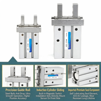 Série MHZ2 - Pince pneumatique parallèle en aluminium - Cylindre de serrage pneumatique pour pièces pneumatiques