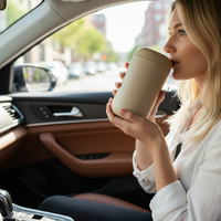 Boîte à Déjeuner Portable Personnalisée avec Logo, Pot Alimentaire Isotherme en Acier Inoxydable à Double Paroi, Contenant de Stockage pour Aliments, Tasses à Café