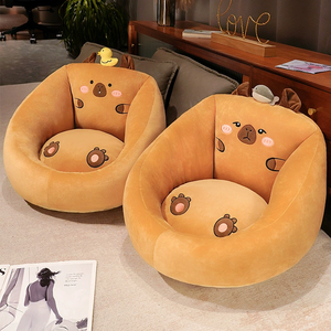 Hot Sales Capivara Half-pack Almofada Soft Preguiçosa Sofá Animal Almofada Recheada Sala de estar Sofá Preguiçoso Cadeira - Product Image 5