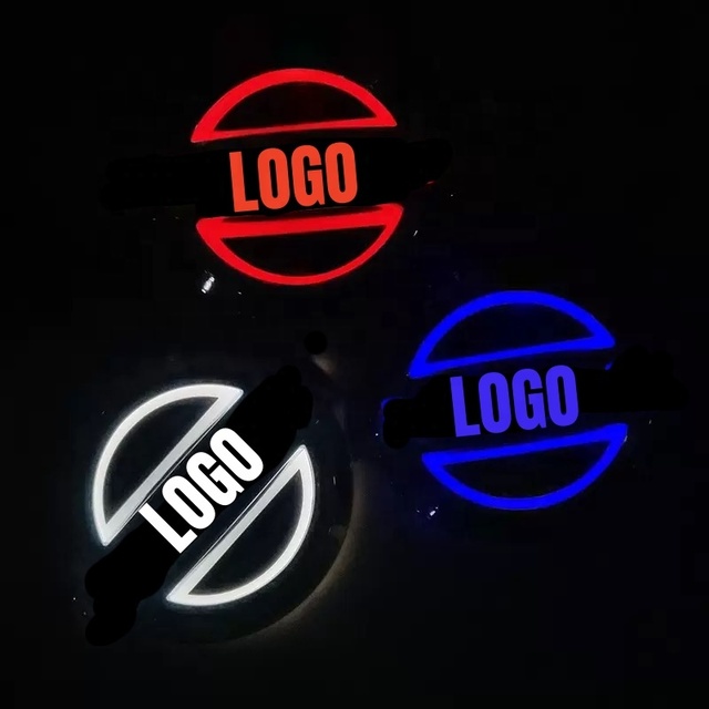 5D Auto Light LED Lamp Beacon Lights New Condition Car Grille Emblem with Front Logo Badge for Vehicles