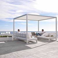 Canapé-lit de grande qualité pour l'extérieur, pergola de luxe, gazebo de loisirs, coussin imperméable