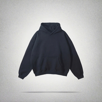 Sweat à capuche surdimensionné en coton épais 100 % avec imprimé, en tissu tricoté – Fabricant de sweats à capuche personnalisés