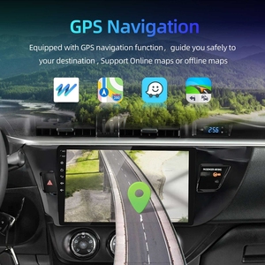 Radio estéreo para coche Android Rhythm de 10 pulgadas con conectividad inalámbrica, navegación GPS y WiFi para Toyota Corolla 2014-2016 - Product Image 2