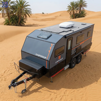 CAMPTRL Remorque de voyage pliable et portable, caravane légère pour événements de camping, accueil mobile facile à remorquer