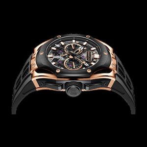 Elegante reloj de pulsera mecánico resistente al agua 5ATM con ventana de esfera de cristal diseñado para un rendimiento duradero de artesanía de confianza - Product Image 6
